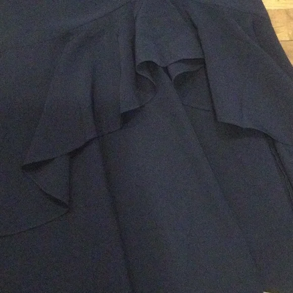 4/$12 Gorgeous Navy Blue High Low Cocktail Dress - Picture 3 of 3